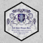 Make Your Own Coat of Arms Silver Horse Shield