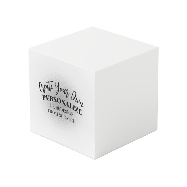Make Your Own Custom Cube (Front Angled)