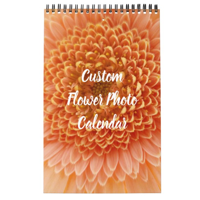 Make your own custom flower photo calendar (Cover)
