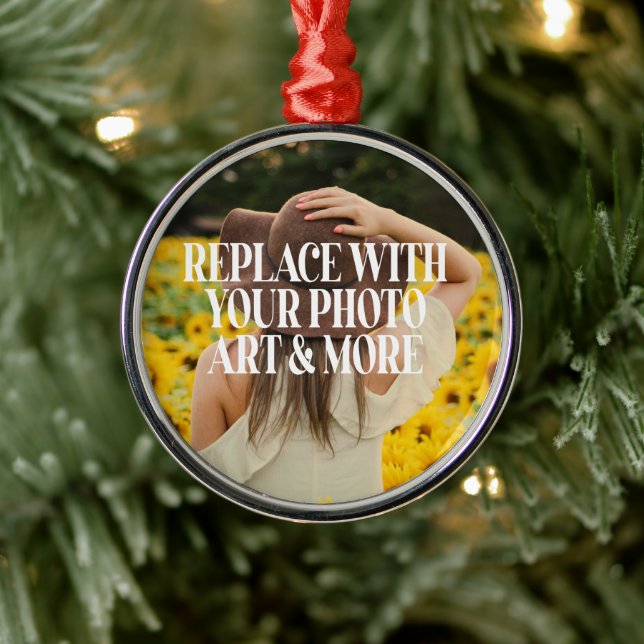 Make your own custom made personalized metal ornament (Tree)