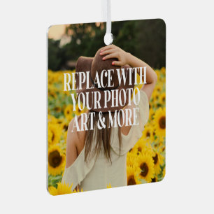 Make your own custom made personalized metal ornament