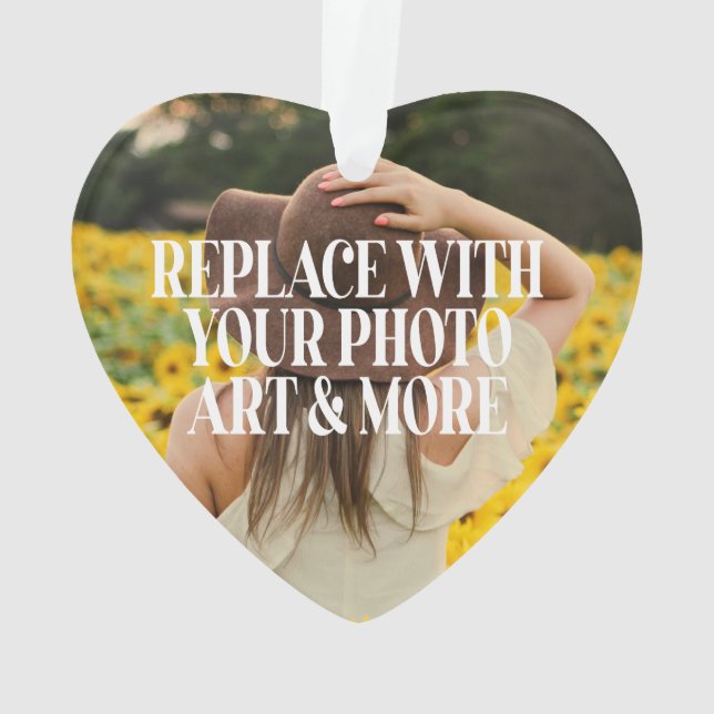 Make your own custom made personalized ornament (Back)