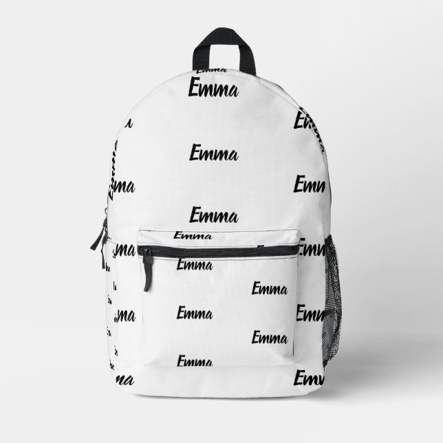 Make Your Own Custom Name Personalized Backpack (Front)