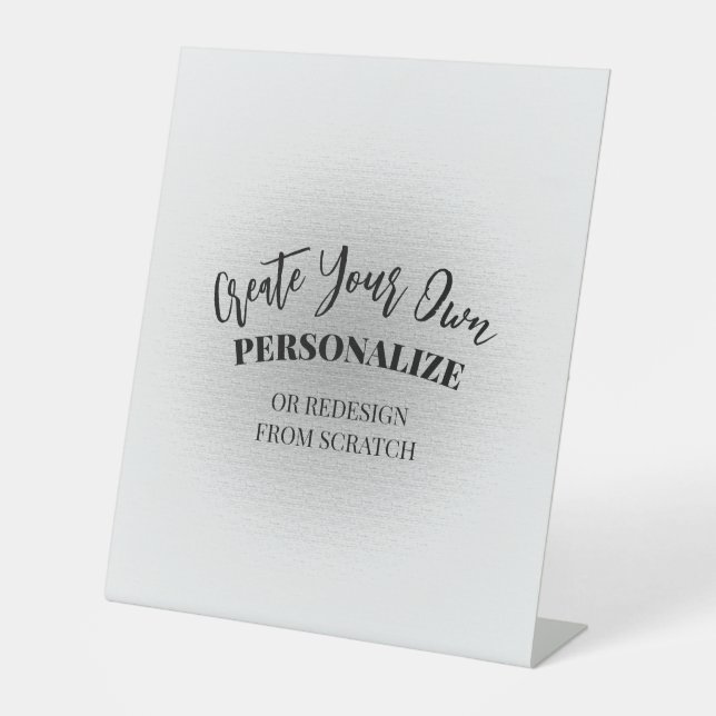 Make Your Own Custom Pedestal Sign (Front)