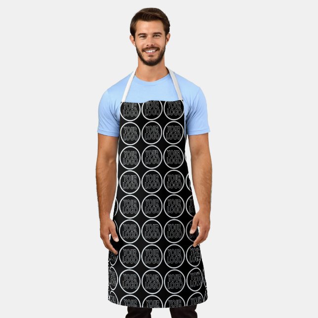 Make Your Own Custom Personalized Business Logo Apron (Worn)
