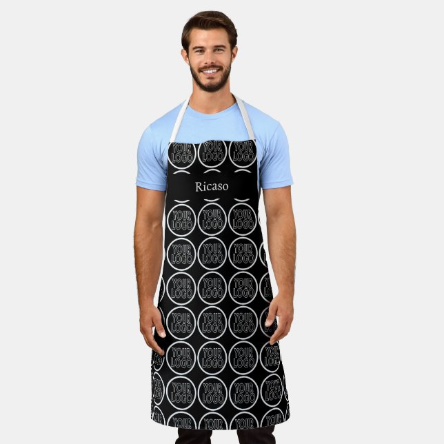 Make Your Own Custom Personalized Business Logo Apron (Worn)
