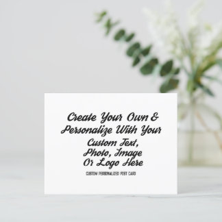 Make Your Own Custom Personalized Save The Date Postcard