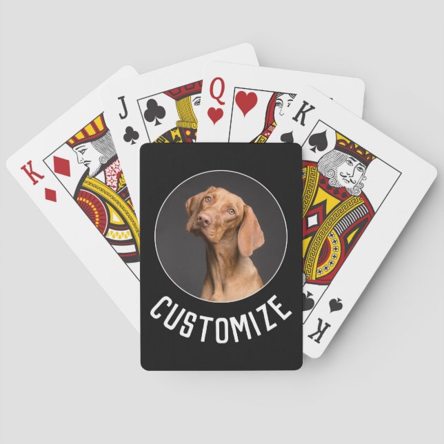 Make Your Own Custom Photo / Picture and Text Playing Cards (Back)