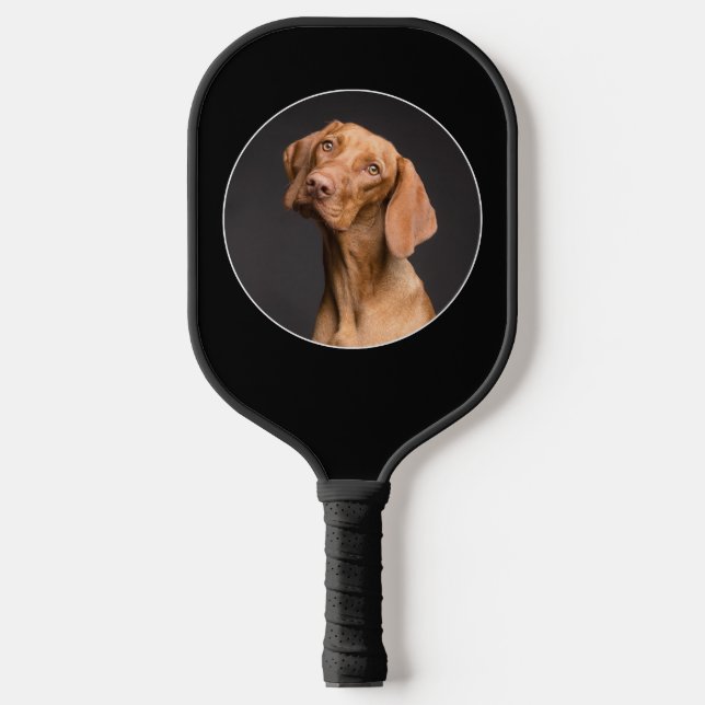Make Your Own Custom Photo / Picture Black Pickleball Paddle (Front)