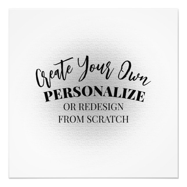 Make Your Own Custom Photo Print (Front)