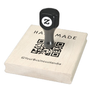 Make Your Own Custom QR Code Large Business  Rubber Stamp