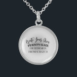 Make Your Own Custom Sterling Silver Necklace<br><div class="desc">Add some personalized text or redesign this product completely from scratch by replacing our image with your own! Add your own text,  choose your favourite fonts and colours and visit Naomi Anomaly Art on Zazzle for more.</div>