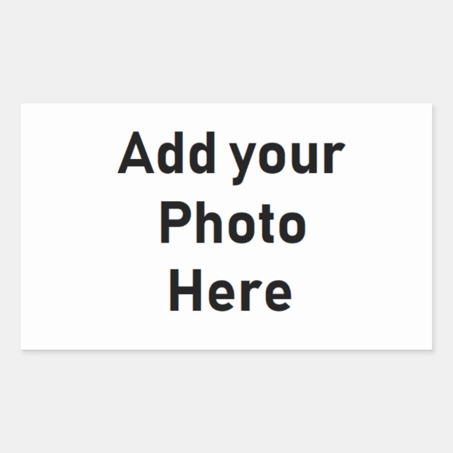 Make your own Customized Rectangle  Sticker (Front)