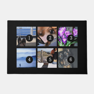 Make your own decor easily with 6 images on a doormat