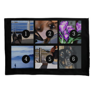 Make your own decor easily with 6 images on a pillowcase