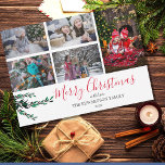 Make your own family collage berries Christmas Holiday Card<br><div class="desc">Create your own family photo collage,  watercolor berries,   Merry Christmas card.
Send your friends and family Christmas wishes with this very personal Christmas card.
You can add your own photos,  add your text and names.</div>