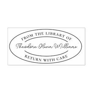 Make Your Own From The Library Of Custom Rubber Stamp