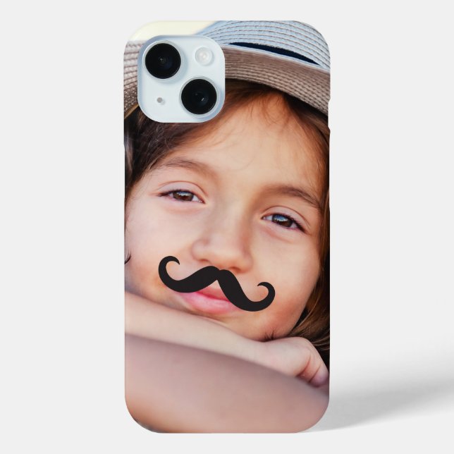 Make Your Own Funny Moustache / Moustache Photo Case-Mate iPhone Case (Back)