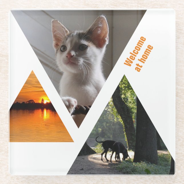 Make your own Great Dane  Glass Coaster (Front)