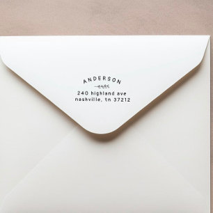 Make Your Own Handwritten Botanical Return Address Rubber Stamp