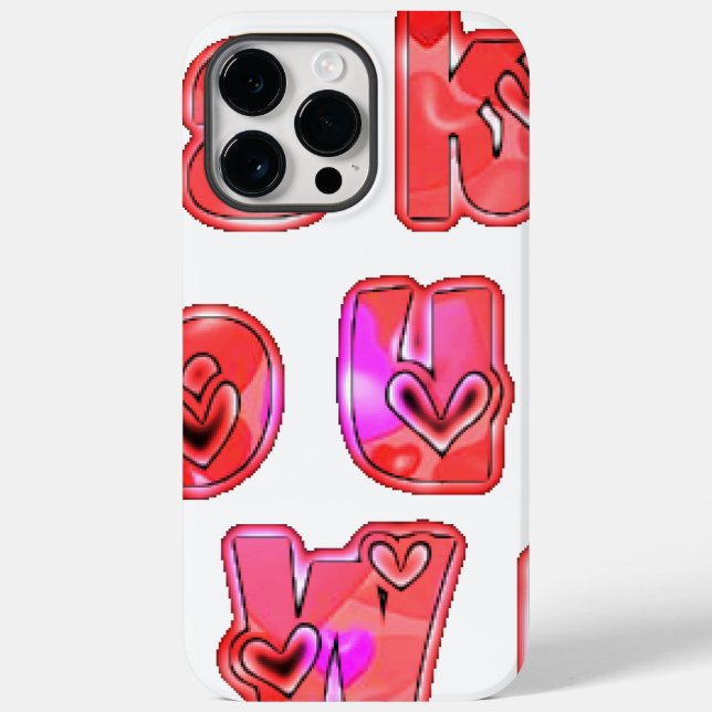 Make Your Own Hearts Art Print Design Case-Mate iPhone Case (Back)