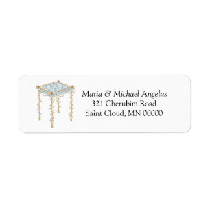 Make Your Own Jewish Wedding Return Address Labels