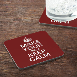 Make Your Own Keep Calm and Carry On Coasters