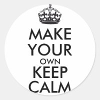Make your own keep calm - black