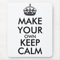 Make your own keep calm - black