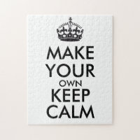 Make your own keep calm - black poster