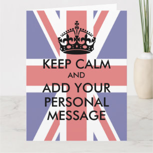 Make Your Own Keep Calm Greeting Card