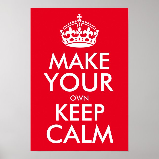 Make your own keep calm poster (Front)