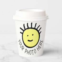 Make Your Own KIDS PARTY PHOTO PAPER CUPS w/ Lids