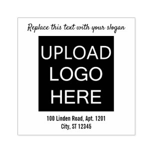 Make Your Own Logo Stamp Tagline Slogan Address 