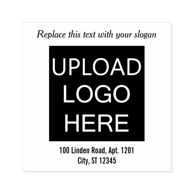 Make Your Own Logo Stamp Tagline Slogan Address  (Imprint)