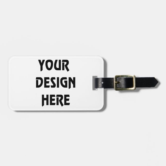 Make Your Own Luggage Tag (Front Horizontal)