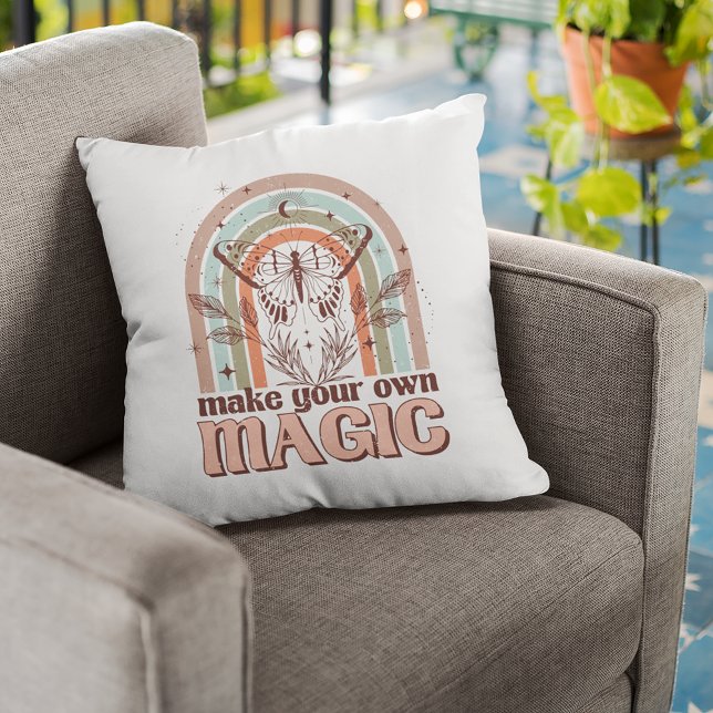 Make Your Own Magic Boho Rainbow Throw Pillow (Creator Uploaded)