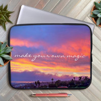 Make Your Own Magic Yellow Pink Blue Sunset Photo
