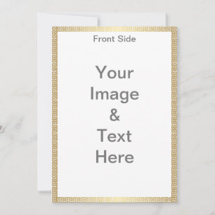 Make your Own Matte 5x7 Front and Back Fathers Day Invitation