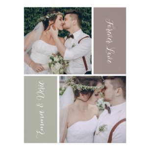 Make Your Own Modern Minimalist Personalize Photos Photo Print