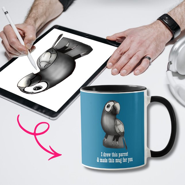 Make Your Own Mug | Upload Drawing Customize Font  (Creator Uploaded)