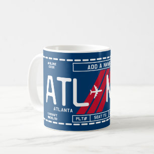 Make Your Own Mug with Airport Codes & Names