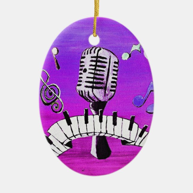 Make Your Own Music Ceramic Ornament (Front)