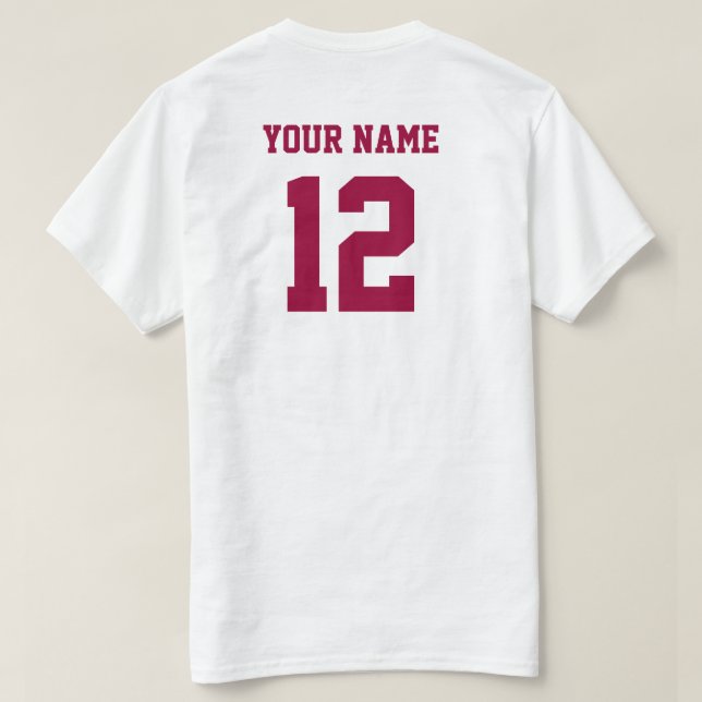 Make Your Own Numbers T-Shirt (Design Back)
