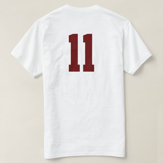 Make Your Own Numbers T-Shirt (Design Back)