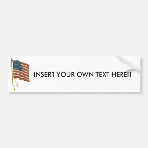 Make your own patriotic bumper sticker