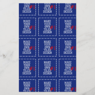 Make Your Own Pattern Easily in One Step Have Fun! Flyer