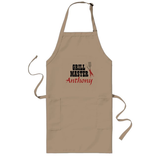 make Your Own Personal Grill Master Beige Apron (Front)