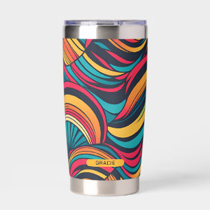 Make your own personalized abstract pattern insulated tumbler