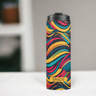 Make your own personalized abstract pattern thermal tumbler